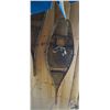 Image 3 : SNOW SHOES AND TWO SETS OF POLES ON CEILING