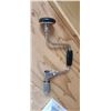 Image 14 : SHAFT TRUING JIG AND MISC MEASURING TOOLS/CALIPERS ON WALL