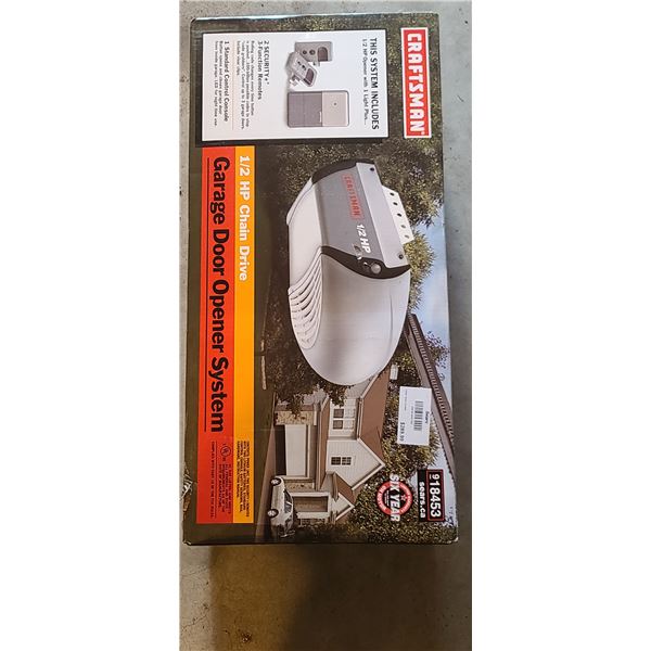 GARRAGE DOOR OPENER - CRAFTSMAN 1/2 HP -NEW IN BOX