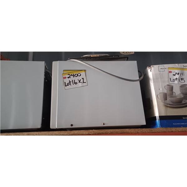 TWO WHITE MICRO WAVES