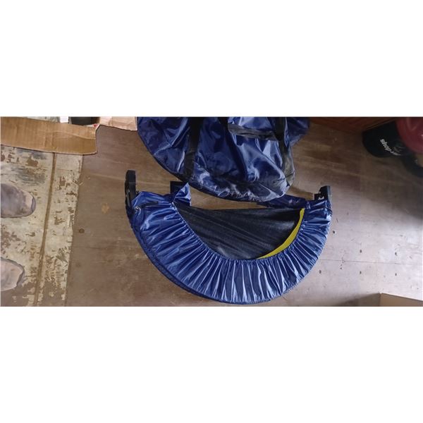 LIKE NEW SINGLE TRAMPOLINE C/W WITH STORAGE BAG