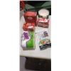 Image 2 : GARBAGE CAN WITH LID , BOXES OF TEA  AND MORE