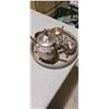 Image 1 : SILVER  TEA SET C/W TRAY