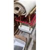 Image 7 : ASSORTED STOOLS, STANDS. CARPET . WHITE BOARD STAINLESS WATER CAN