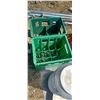 Image 1 : TWO 7 -UP GREEN PLASTIC TOTES