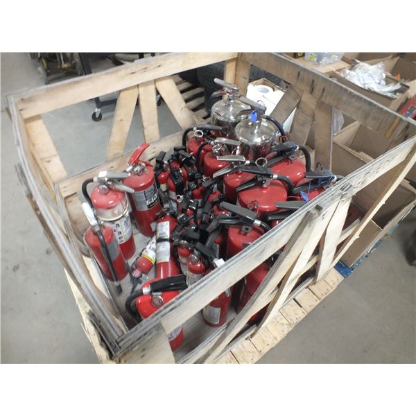 Crate Of Fire Extinguisher's