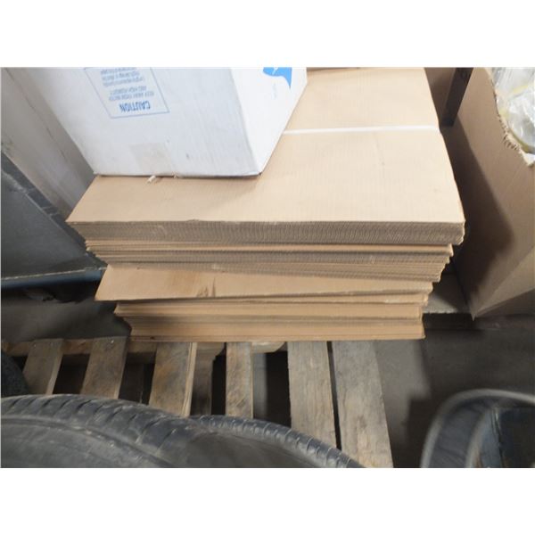 4 Rolls Of White Paper & 2 Bunches Of Card Board Boxes