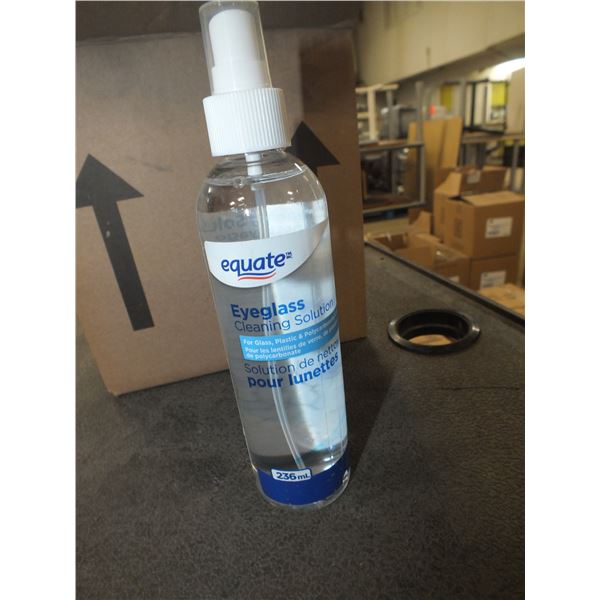 2 Case's Of Equate Eyeglass Cleaning Solution
