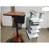 Image 1 : Projector Table on wheels & Olympus Work Station On Wheels