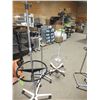 Image 2 : 5 IV Poles & Stainless Table missing Tray