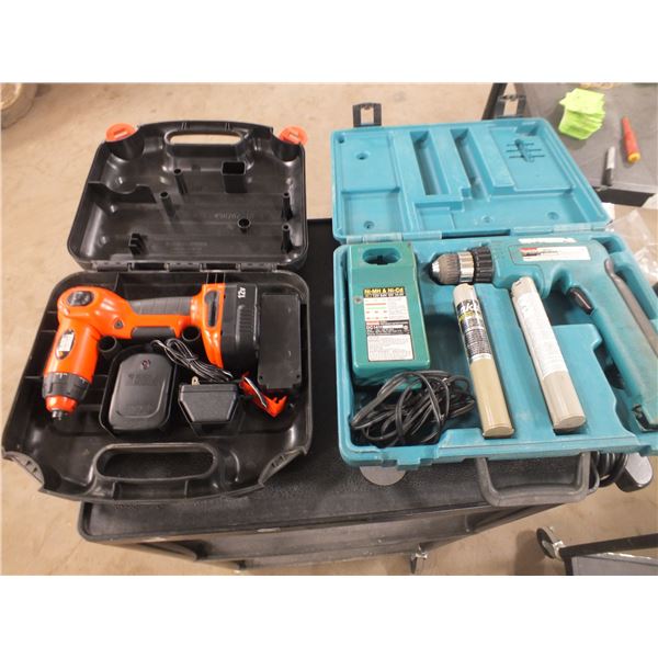Makita Drill Kit & Black n Decker Drill