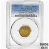 Image 1 : 1864 Patriotic Token Brass Holed F-133/458b PCGS MS63