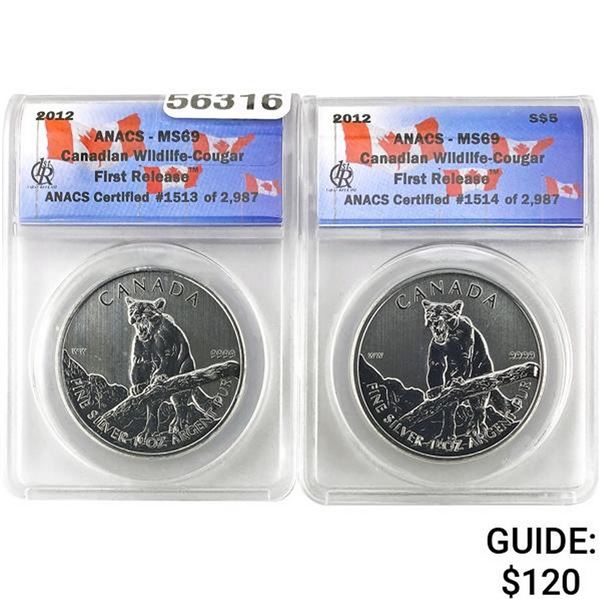 [2] 2012 Canadian Cougar ANACS MS69