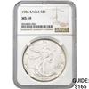 1986 American Silver Eagle NGC MS69