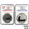 Image 1 : 2012 Can Moose NGC MS69/2011 Panda MS70 1oz Sil