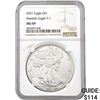 Image 1 : 2021 Eagle S $1 Heraldic Eagle T1 NGC MS69