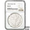 1986 American Silver Eagle NGC MS69