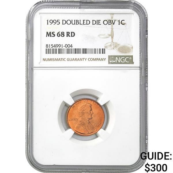 1995 Doubled Die Obv 1C NGC MS68 RD