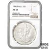 1986 American Silver Eagle NGC MS69