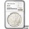 1986 American Silver Eagle NGC MS69