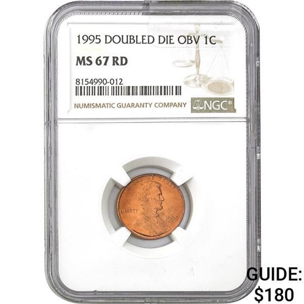 1995 Doubled Die Obv 1C NGC MS67 RD