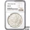 Image 1 : 1986 American Silver Eagle NGC MS69