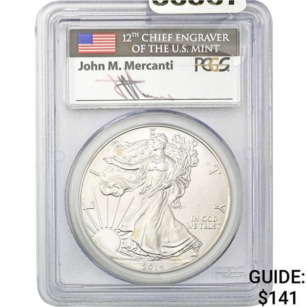 2014 American Silver Eagle PCGS MS70