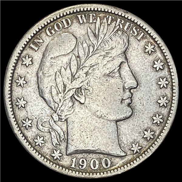 1900-S Barber Half Dollar LIGHTLY CIRCULATED