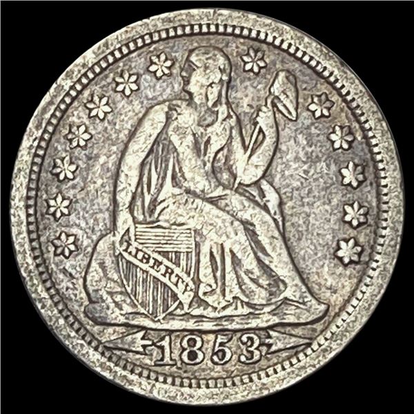 1853 Seated Liberty Dime LIGHTLY CIRCULATED