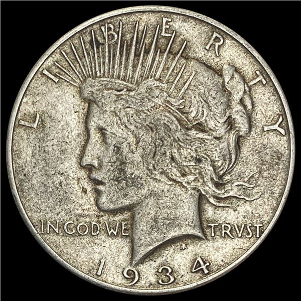 1934-S Peace Dollar LIGHTLY CIRCULATED