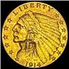 Image 1 : 1914 Indian Head $2.5 Gold Quarter Eagle CLOSELY UNCIRCULATED