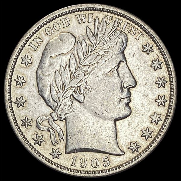 1905-S Barber Half Dollar CLOSELY UNCIRCULATED