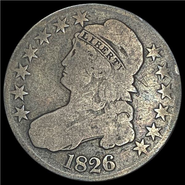1826 Capped Bust Half Dollar NICELY CIRCULATED