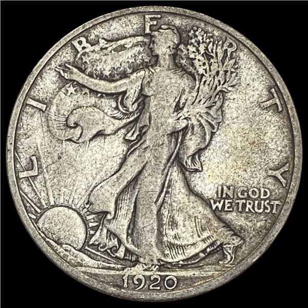 1920-D Walking Liberty Half Dollar LIGHTLY CIRCULATE