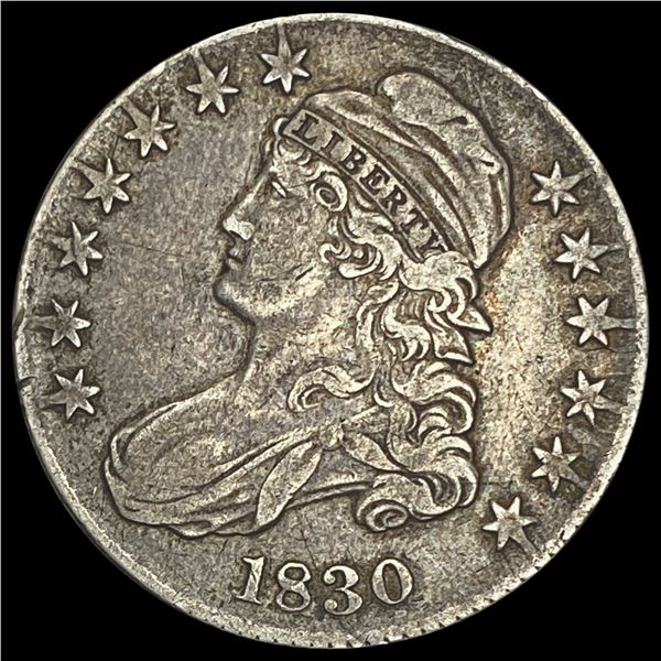 1830 Capped Bust Half Dollar LIGHTLY CIRCULATED