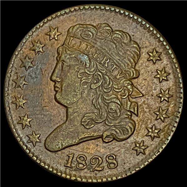 1828 Classic Head Half Cent CLOSELY UNCIRCULATED