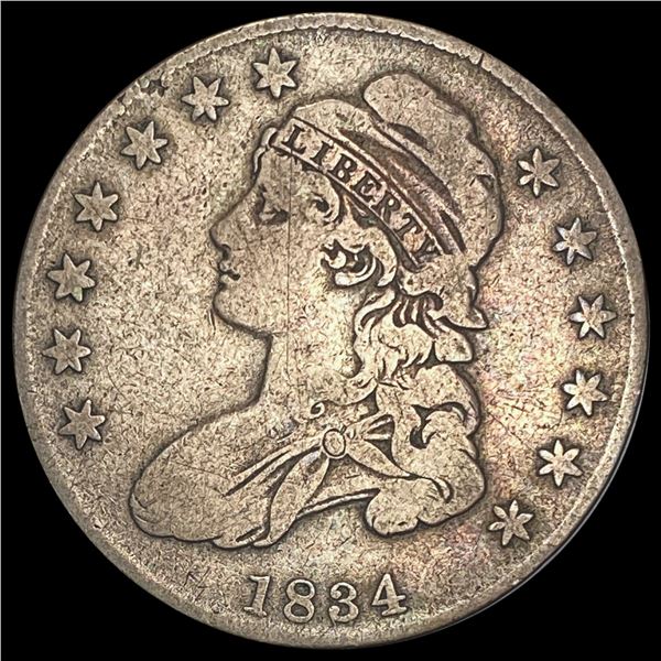 1834 Capped Bust Half Dollar NICELY CIRCULATED