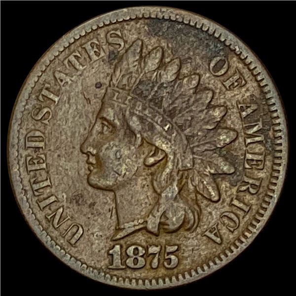 1875 Indian Head Cent LIGHTLY CIRCULATED