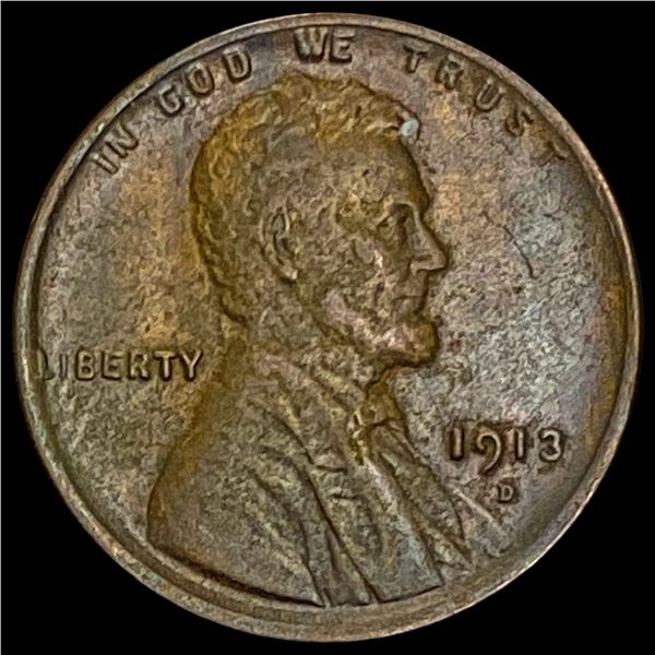 1913-D Lincoln Wheat Cent CLOSELY UNCIRCULATED