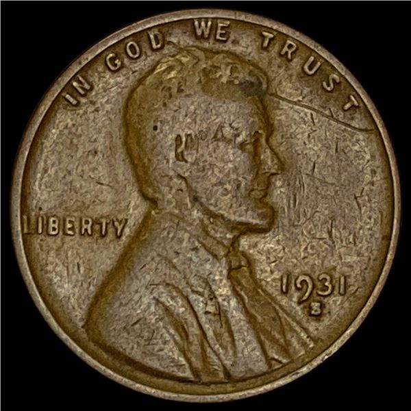1931-S Lincoln Wheat Cent LIGHTLY CIRCULATED