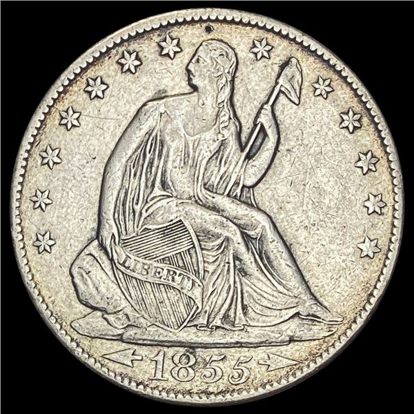 1855-O Seated Liberty Half Dollar NEARLY UNCIRCULATED
