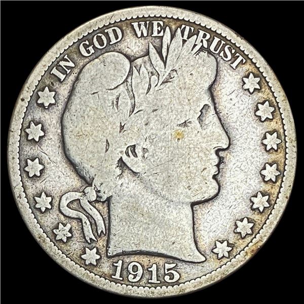 1915 Barber Half Dollar NICELY CIRCULATED