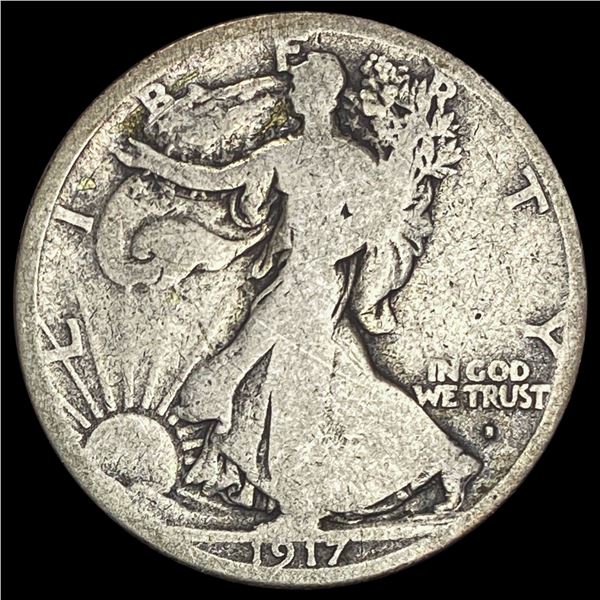 1917- OBV Walking Liberty Half Dollar NICELY CIRCUL