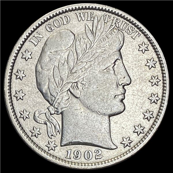 1902 Barber Half Dollar CLOSELY UNCIRCULATED