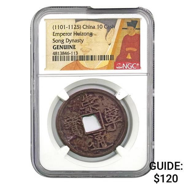 [1101-1125] China 10 Cash Huizong Song Dynasty NGC