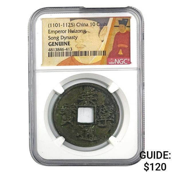 [1101-1125] China 10 Cash Huizong Song Dynasty NGC