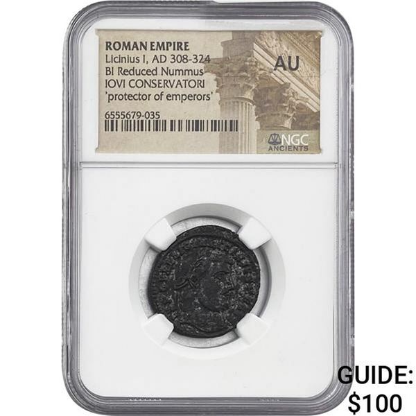 Roman Licinius I, AD 308-324 BI Reduced Nummus NGC