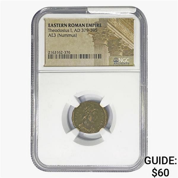 East Roman Theodosius I, AD 379-395 AE3 Nummus NCG