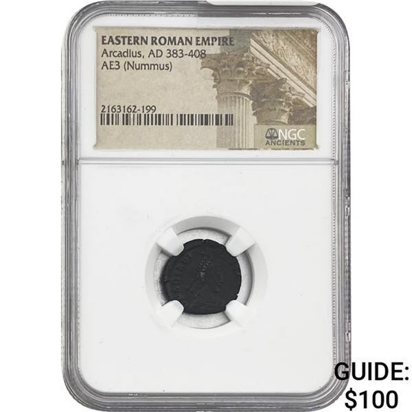 East Roman Arcadius, AD 383-408 AE2 NGC