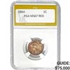 Image 1 : 1864 Indian Head Cent PGA MS67 RED